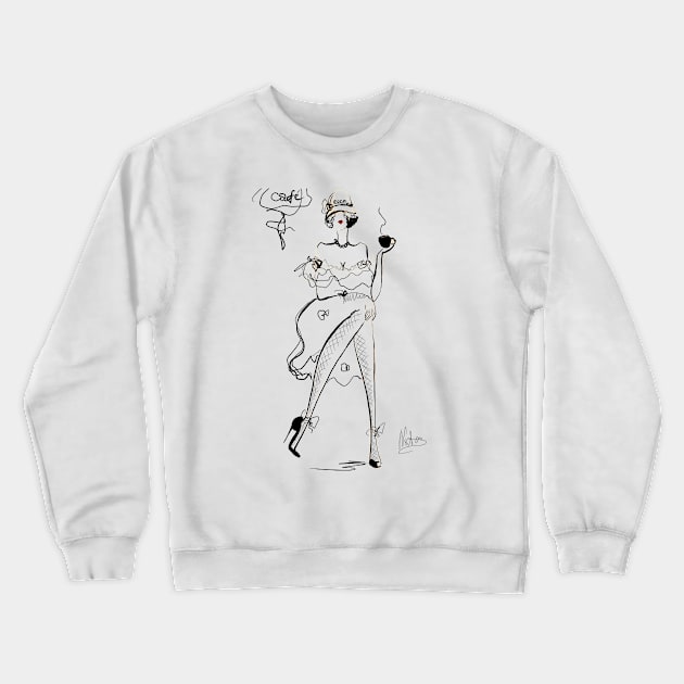 Café Crewneck Sweatshirt by Natxa